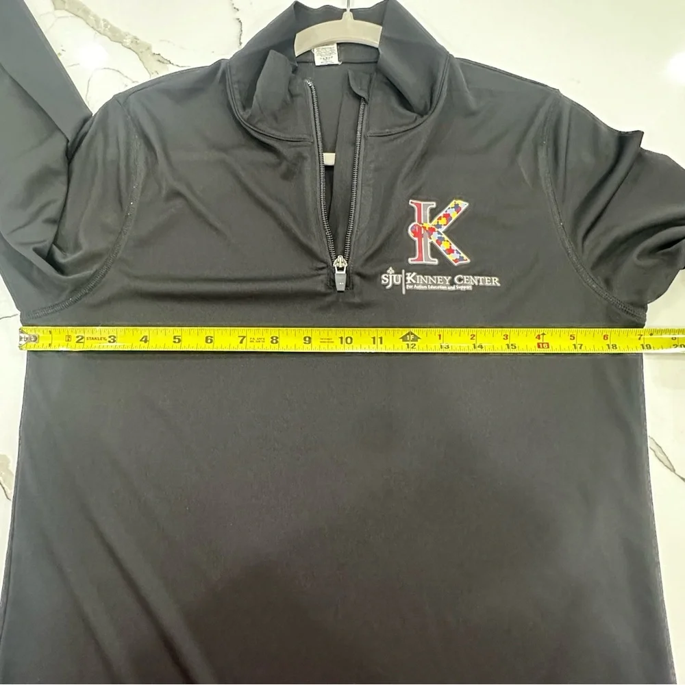 Alo Yoga SJU Kinney Center 1/4 Zip Pullover Black Large
